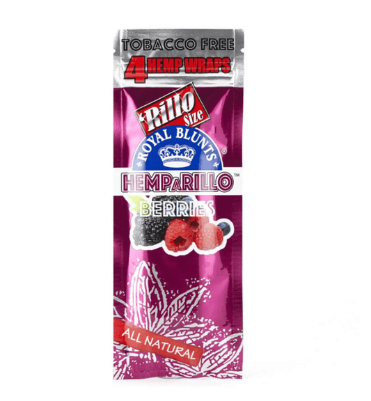 Royal Blunts Hemparillo - Berries Hemp Blunt Wraps 4kpl - Ghost Town Seeds